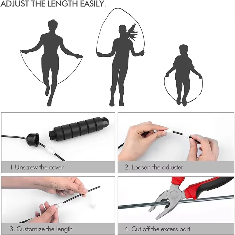 Regulowana skakanka ze stalowy – Jump Rope Speed Bearing recenzja i cena