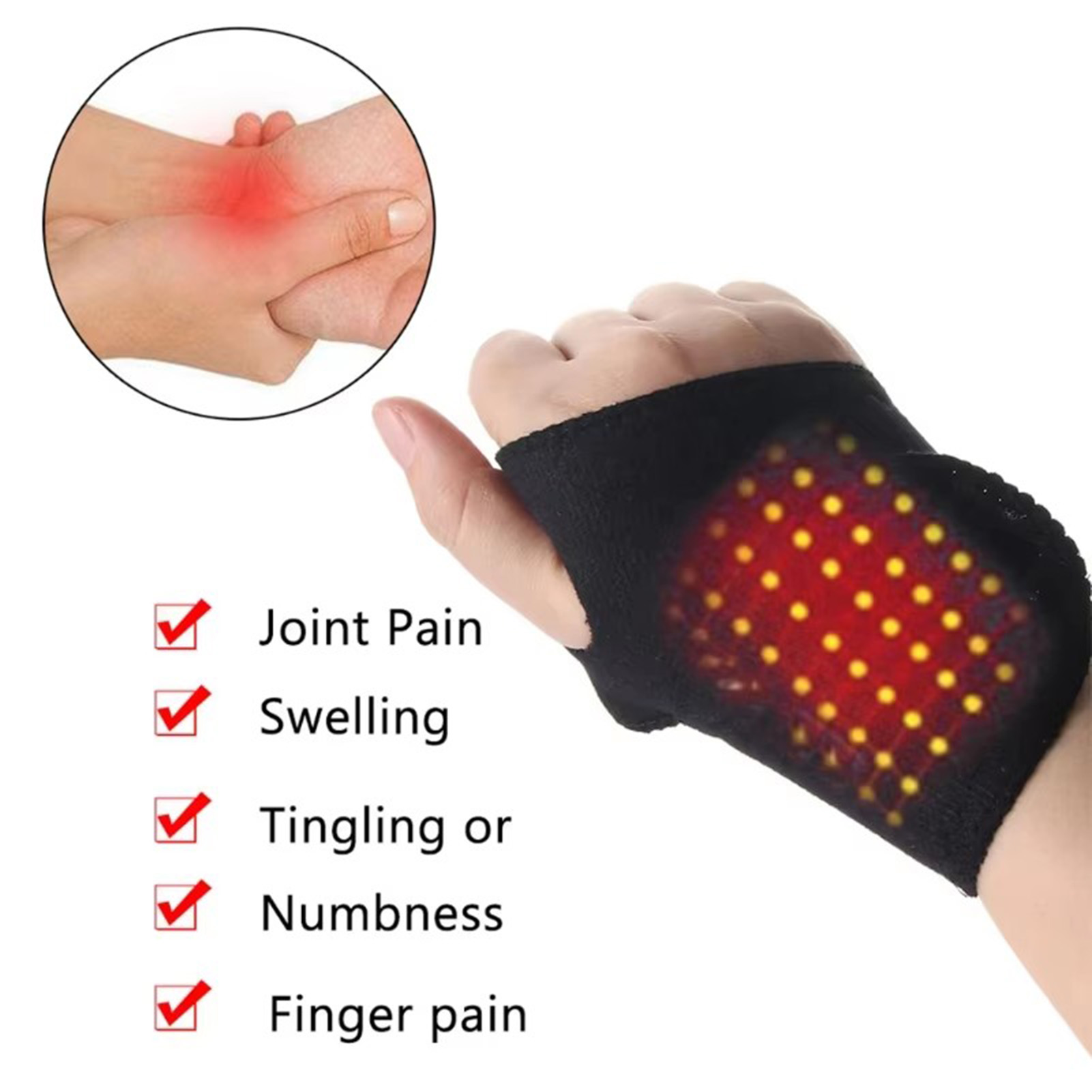 1/2 szt. Samonagrzewający się  – Wrist Wrap Support recenzja i cena