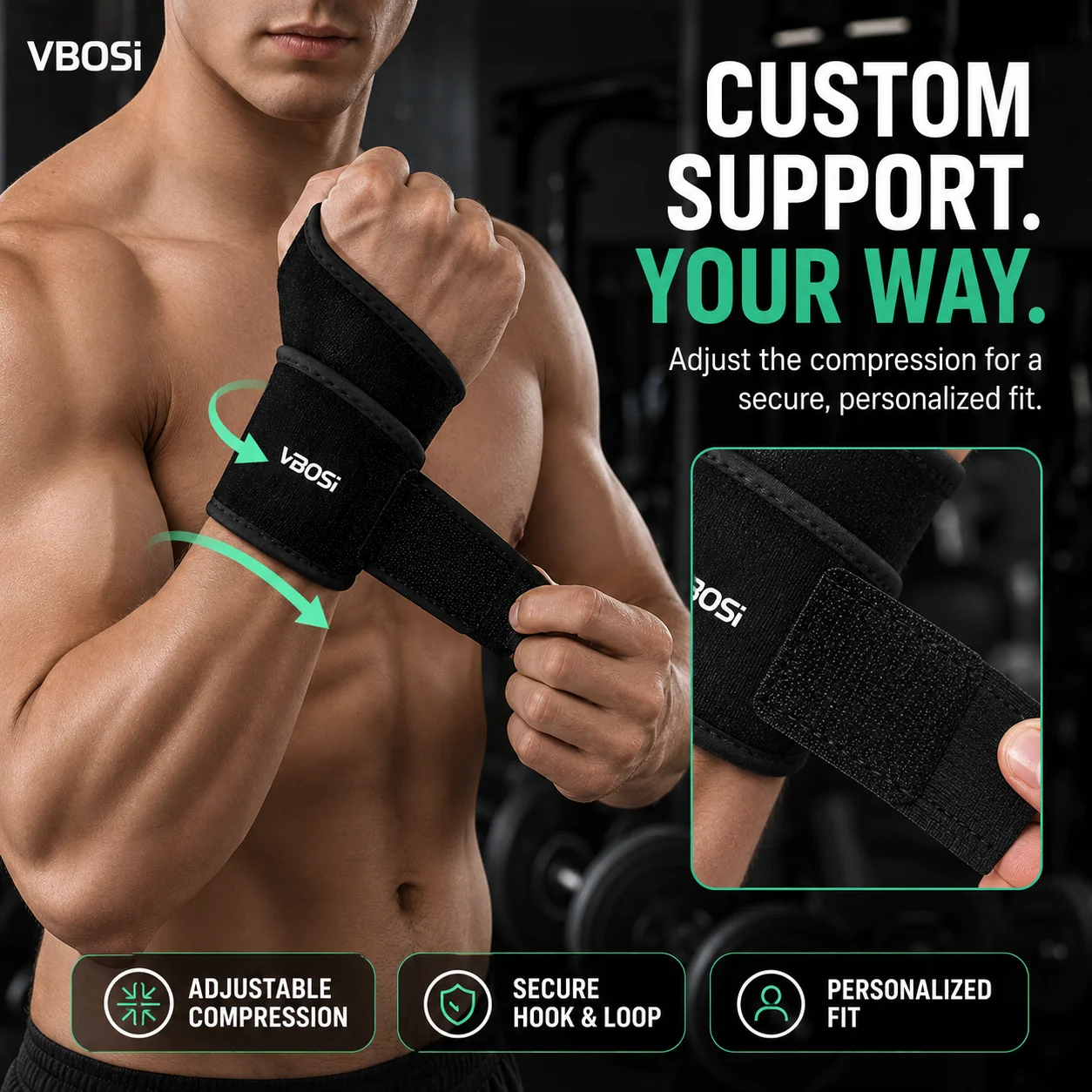 Regulowany stabilizator nadgar – Wrist Wrap Support recenzja i cena
